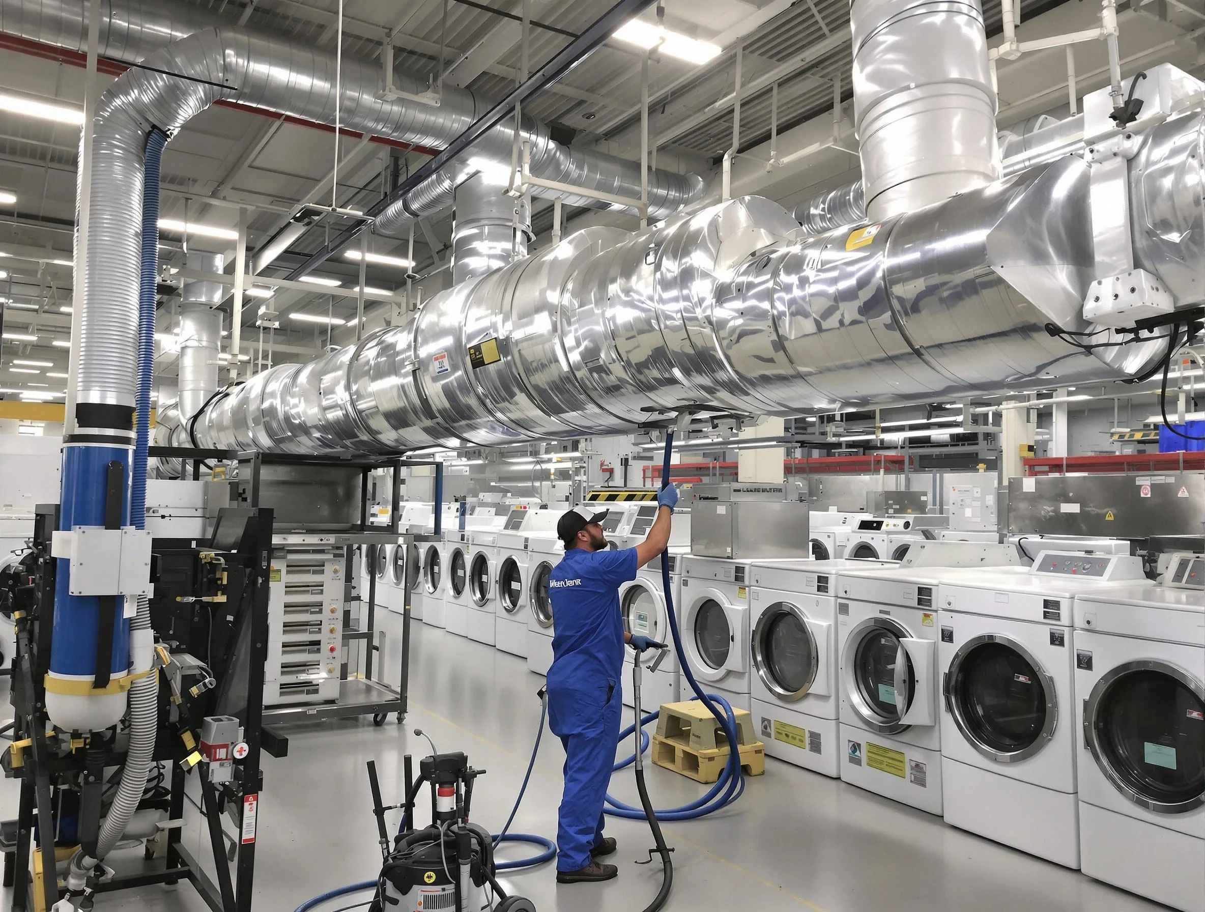 Shaw Heights Dryer Vent Cleaning team performing heavy-duty industrial dryer vent cleaning in Shaw Heights